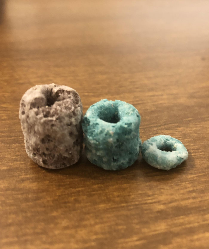 Two Long Fruit Loops I Found With A Normal One For Comparison