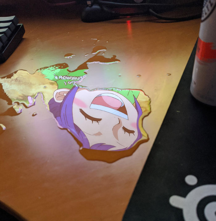 Spilled A Drink And It Reflected Perfectly