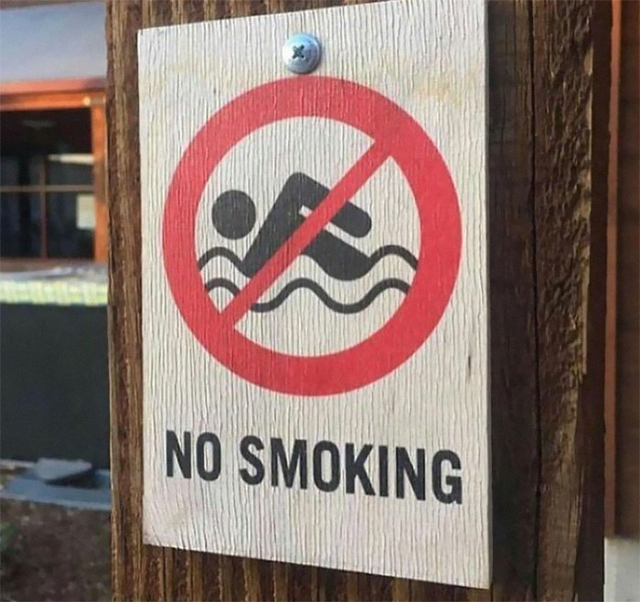 The Person Making The Sign Was Probably Smoking