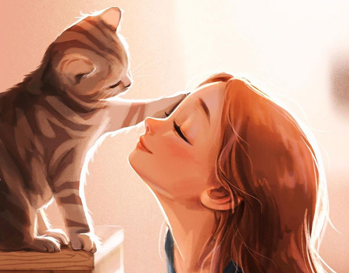 Artist Illustrates How Doing Anything Is Much Better When There Are Animals Around (29 Pics)
