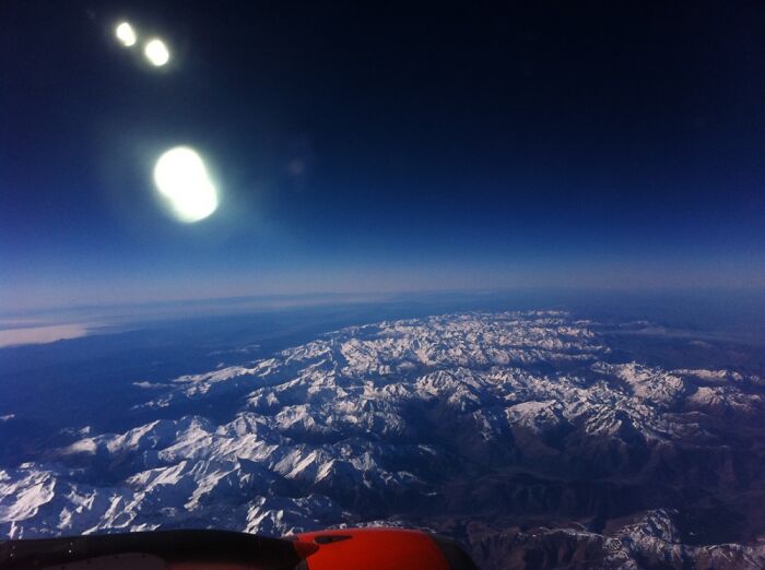 Flying Over Mountains.