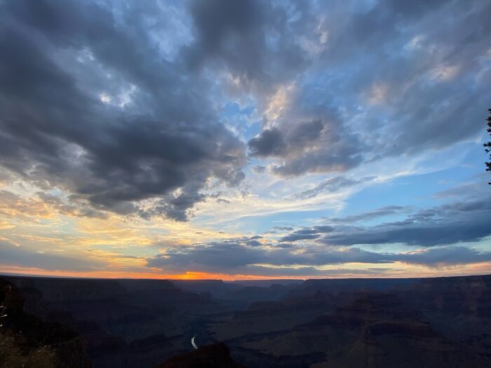 Sunset At Grand Canyon National Park, Arizona.