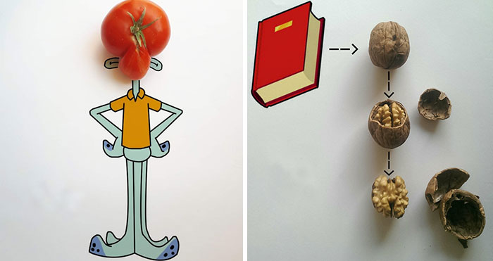 My 40 Interactive Illustrations That Incorporate Everyday Items