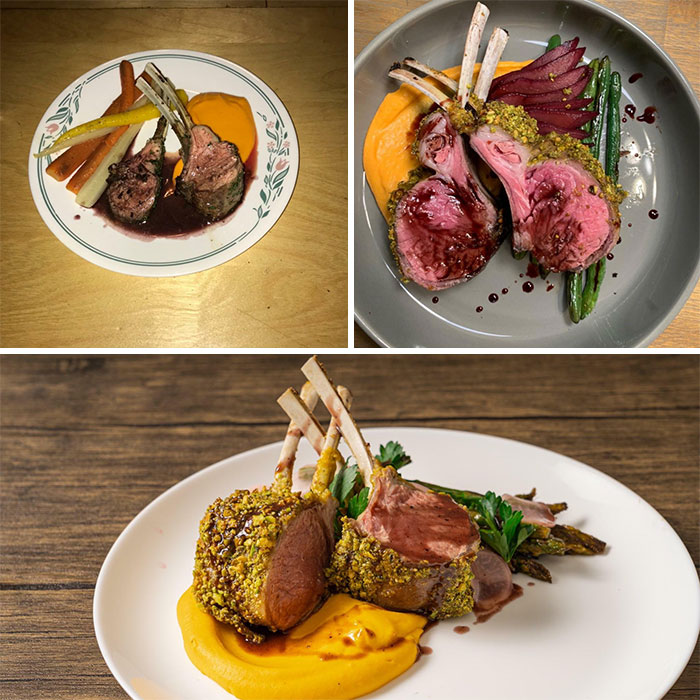 Three Years Of Progression For Roughly The Same Lamb Dish