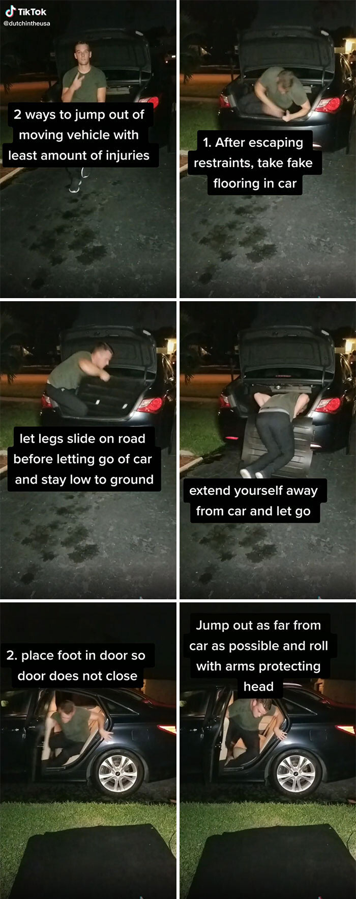 Ways To Jump Out Of Moving Vehicle