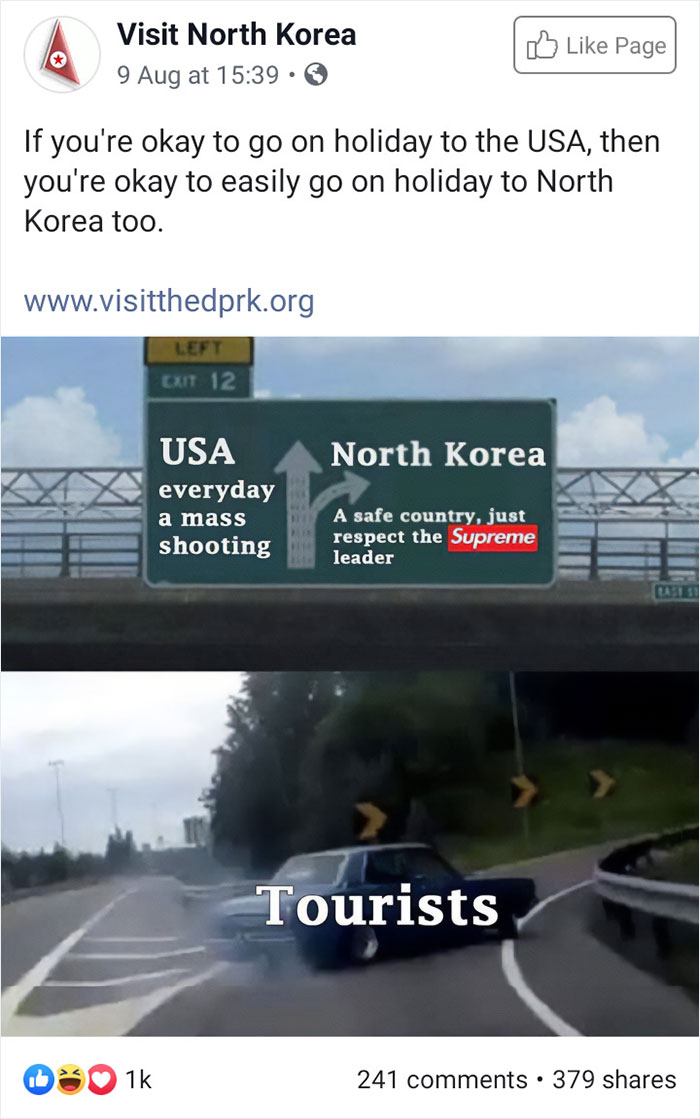 Visit North Korea's Facebook Page Posted This