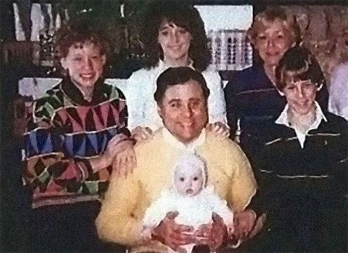 John Edward Robinson y su familia