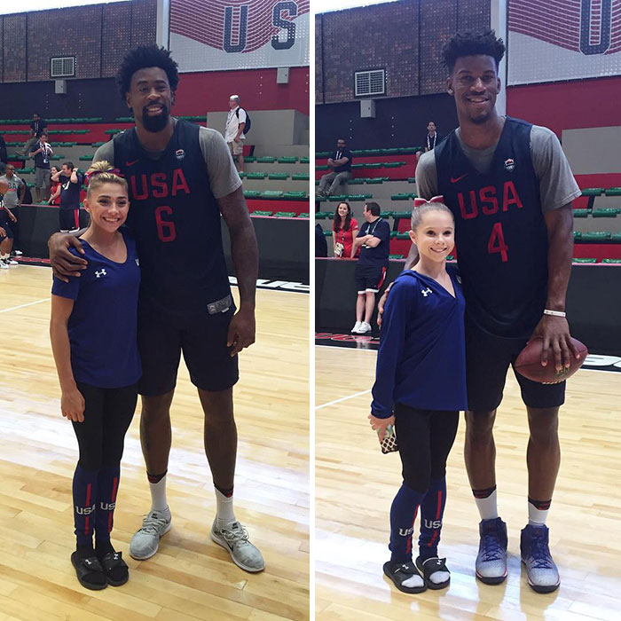 Size Difference Between Basketball Players And Gymnasts