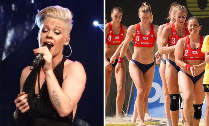 Pink Offers To Pay ‘Sexist’ Fine For Women’s Handball Team Who Wore Shorts To A Game Instead Of Bikini Bottoms