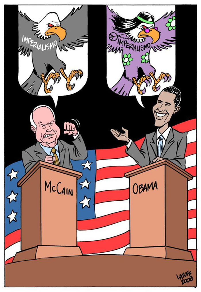 Brazilian Cartoon On Us Presidential Election 2008