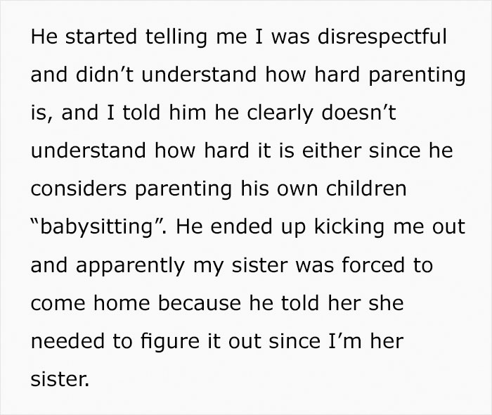 Woman Calls Her Sister To Babysit Because 'No One Else Can', She Comes Over To Discover Their Dad Is Just Chilling At Home
