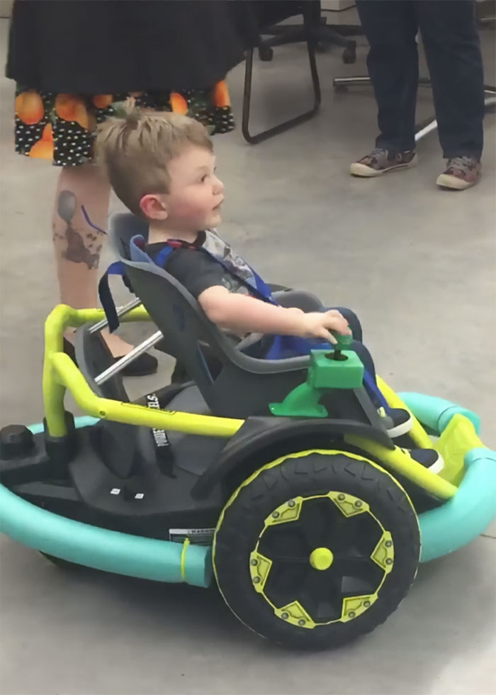 In 2018 Highschool Robotics Team "Rogue Robotics" Made A Robotic Wheelchair For A Toddler Because His Parents Could Not Afford It And Insurance Wouldn't Pay For One