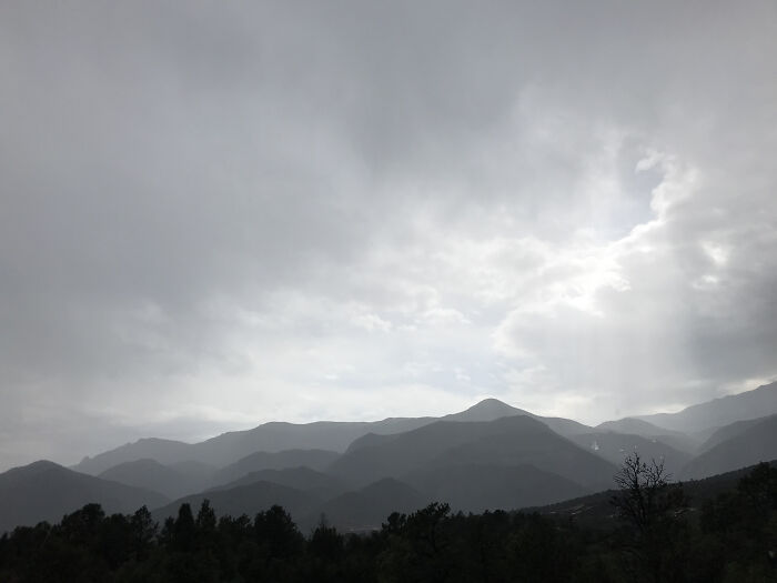 Colorado, Picture Is In Color But It Was A Very Gray Day.