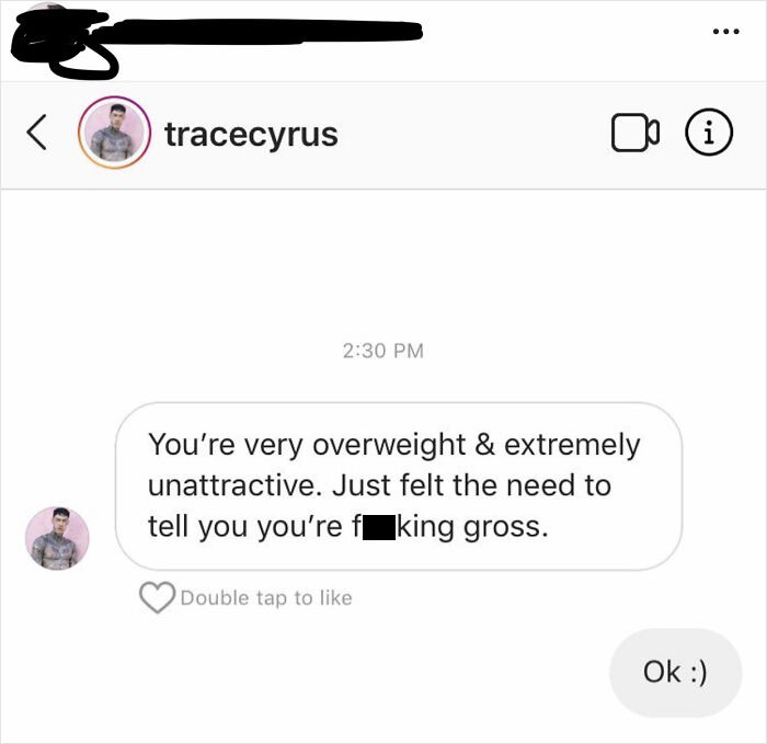 Miley Cyrus’ Brother Dmed Somebody In My Insta Feed Because She Commented “Gross” On A Pic He Posted Of Himself Choking His Fiancé. Not Sure Where To Post This