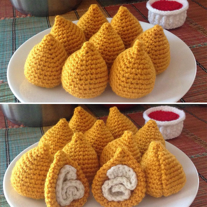 Woman Makes Crochet Dough Dishes That Are Simply "Delicious"
