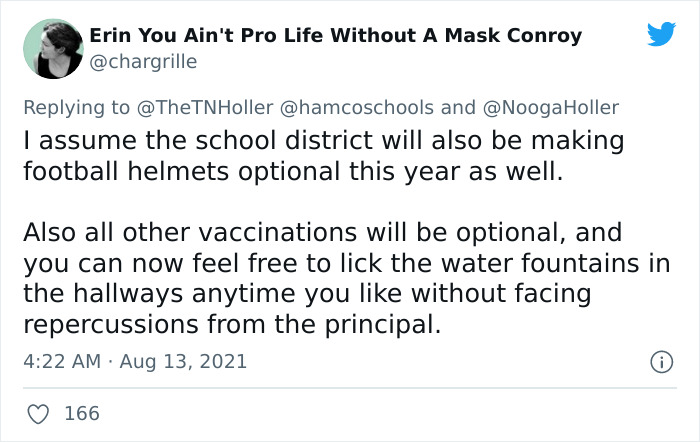 Mom Calls Out Schools Hypocrisy For Letting Masks Be Optional But