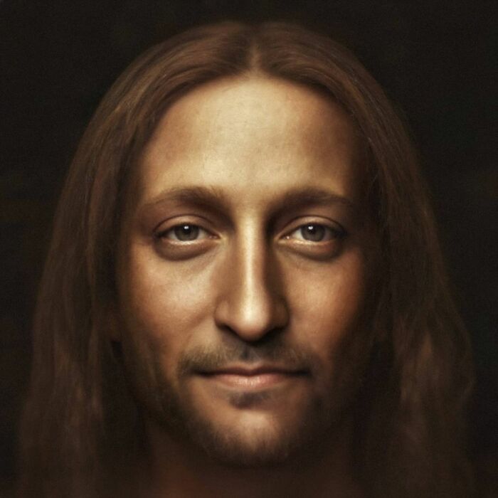 Jesucristo basado en el "Salvador del Mundo" de Leonardo Da Vinci