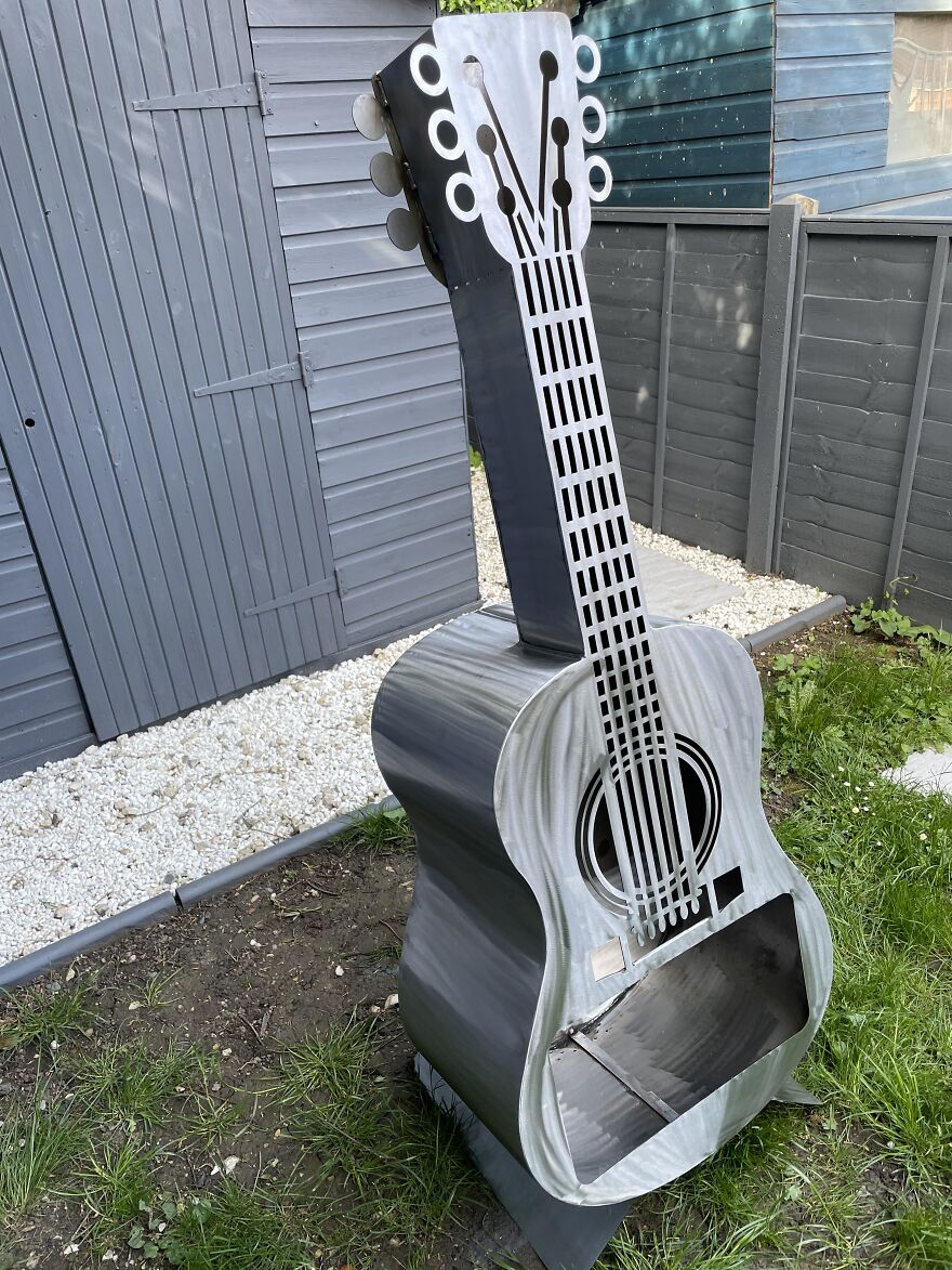 Guitar Log Burner