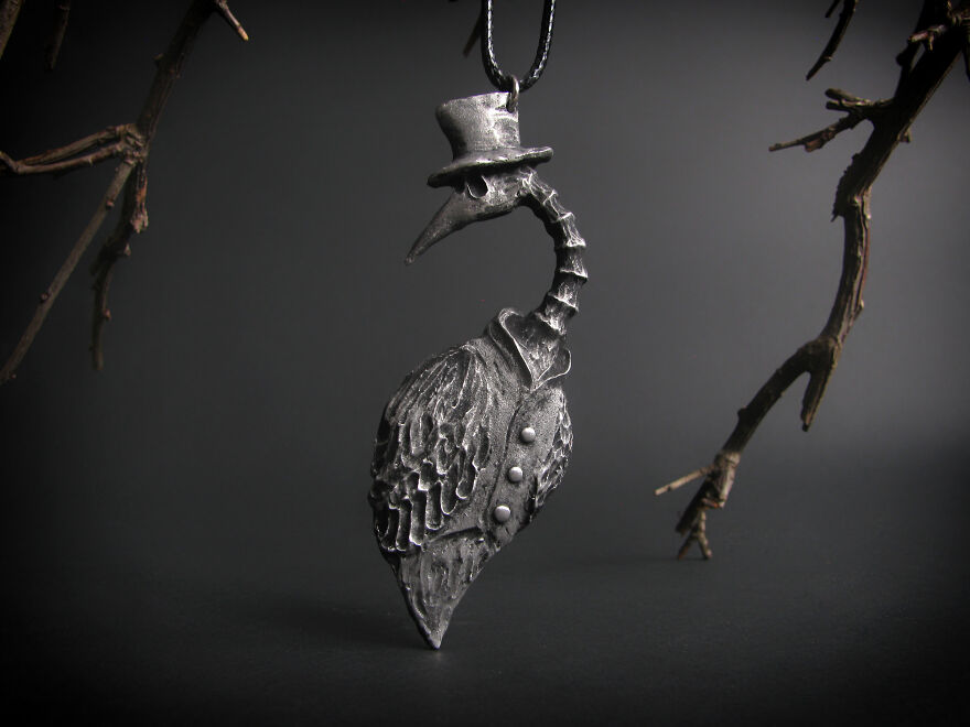Two Clinical Psychologists Create Sombre But Kind Pewter Jewellery (36 Photo)