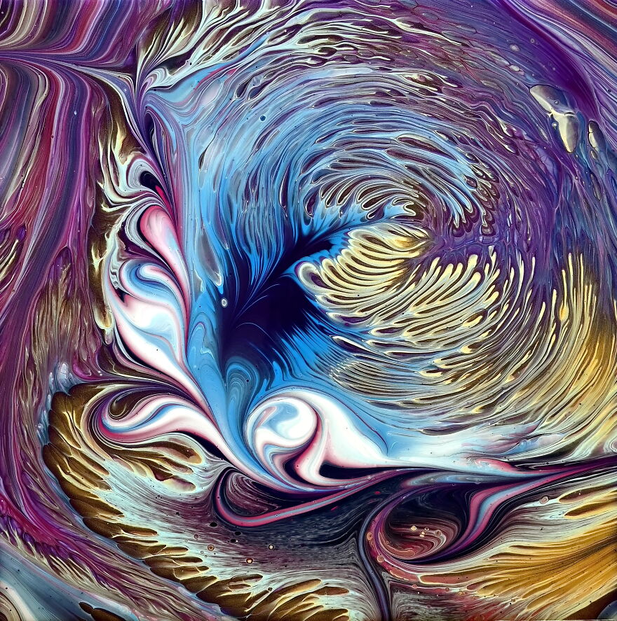 Loop De Loops Straight Acrylic Pour ~ Painting With Marble ~ Fluid Art Technique ~ Fiona Art Loop De Loops Straight Acrylic Pour ~ Painting With Marble ~ Fluid Art Technique ~ Fiona Art