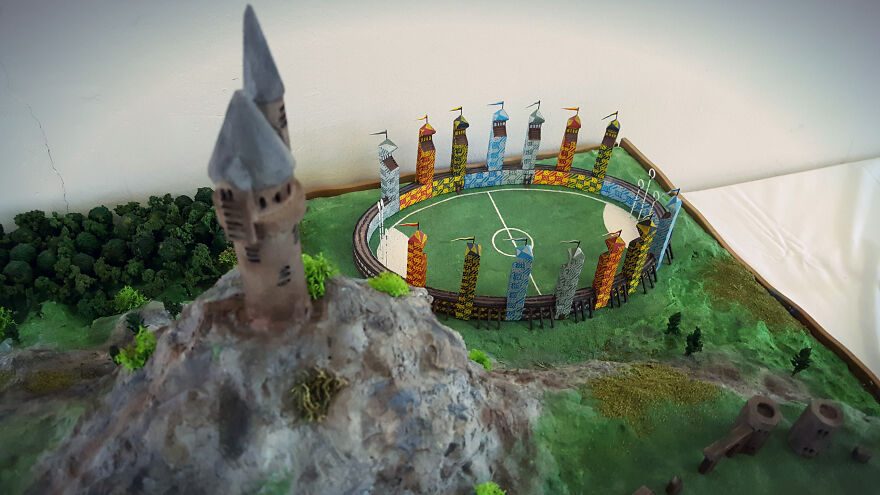 I Made An Entire Hogwarts Grounds Model From The Harry Potter Films