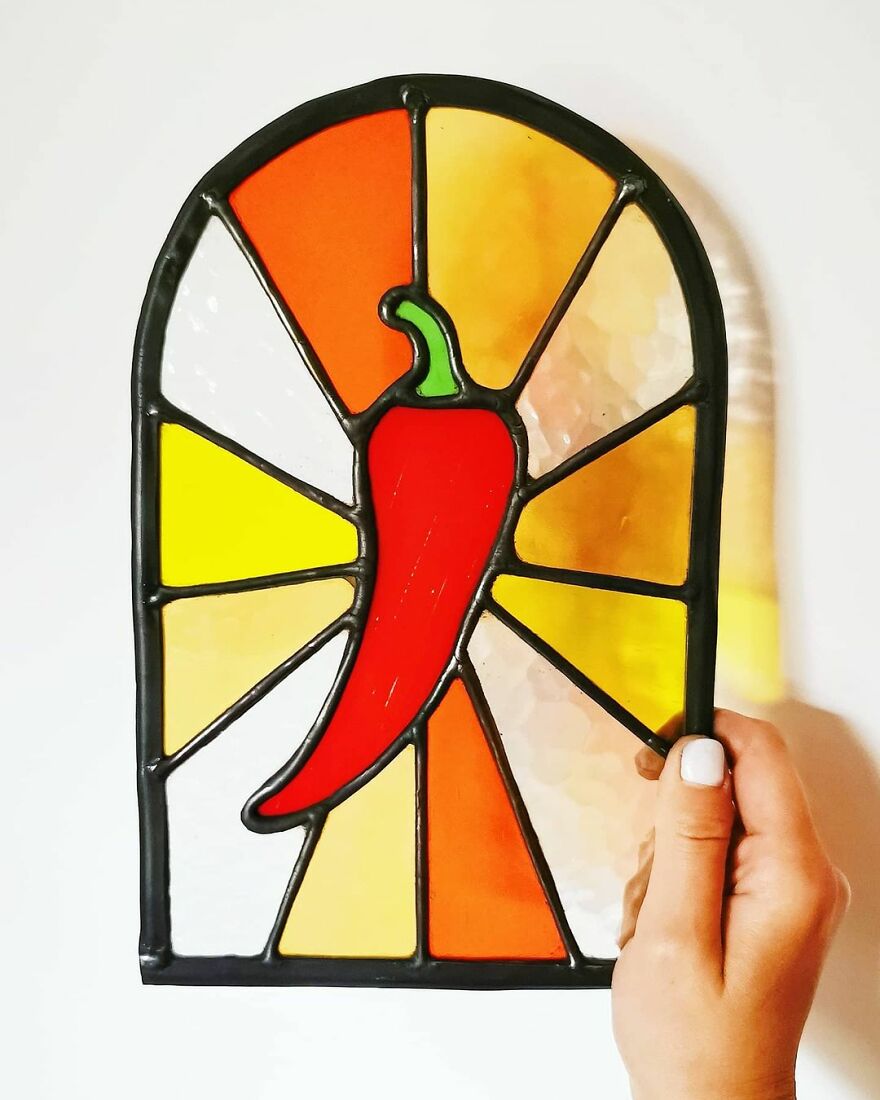 I Turned My Passion For Stained Glass Into A Business And I Recently Made My Biggest Stained Glass Panel Yet