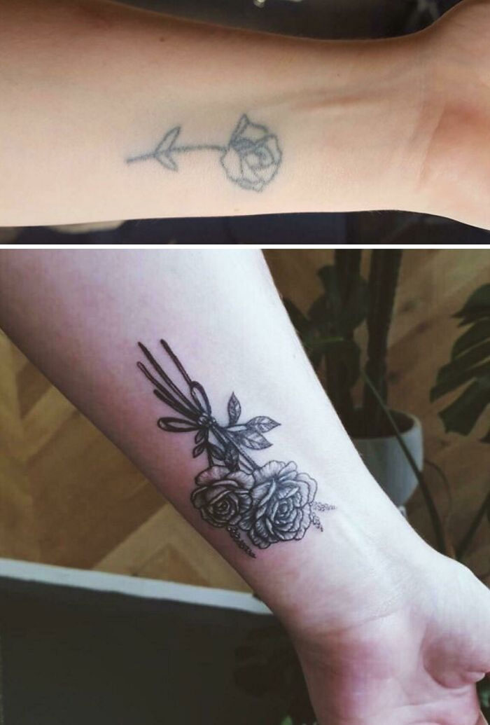 Found An Artist Willing To Work Around My Decade Old Leaking Stick N Poke. Couldn’t Be Happier With This Upgrade!