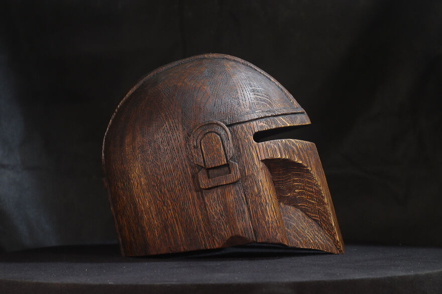 I Made A Mandalorian Wooden Helmet