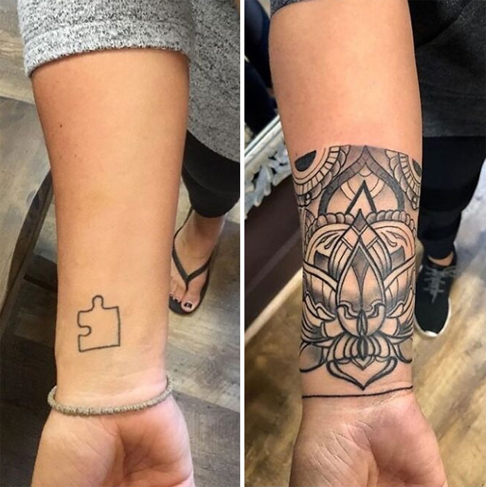 Beautiful Freehand Cover Up
