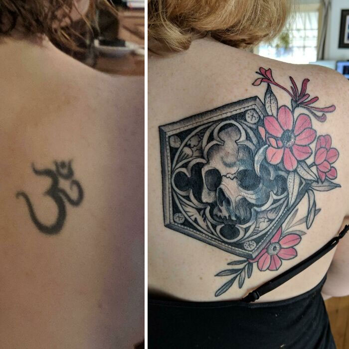 I Decided It Was Time To Morph My First Tattoo Into Something New And More Unique. Spot The Harry Potter Reference If You Can!