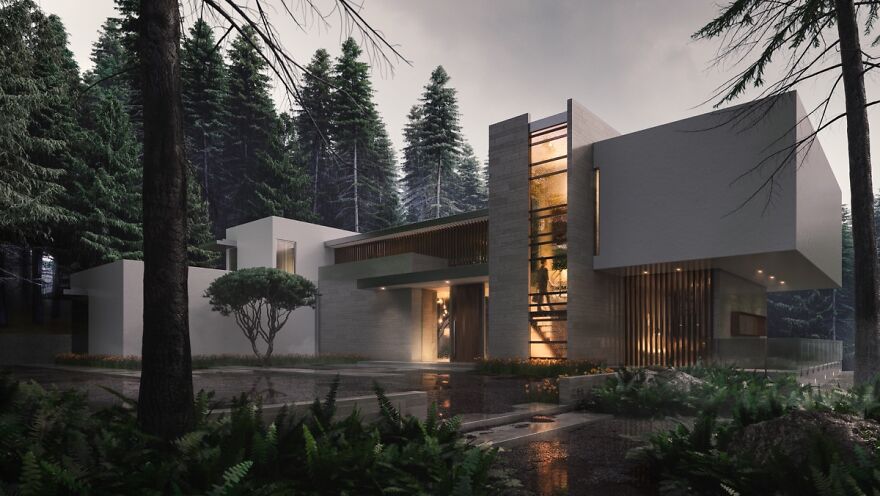 30 Stunning Modern Home Exterior Designs That Have Awesome Facades , Dream Houses