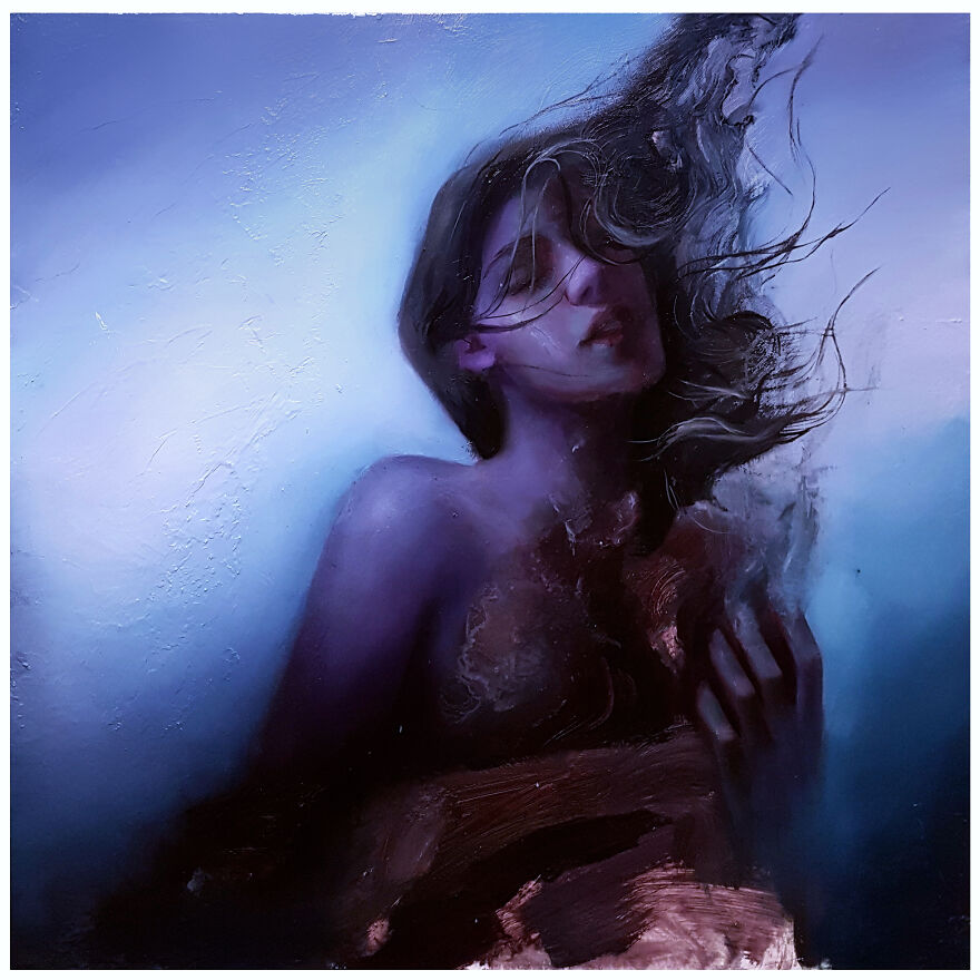 "Stellness In Storm". An Emerging Artist Painting Souls.