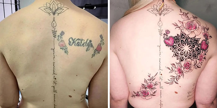Back Tattoo Cover Up