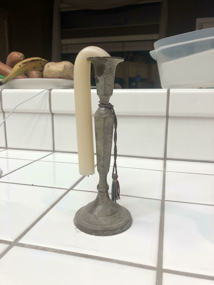 How One Of The Candles In My House Melted During A Hot Day With No AC