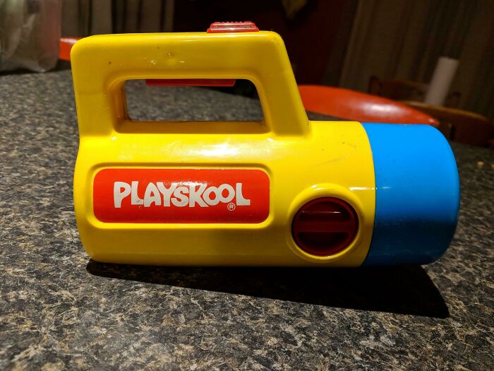 Cleaning Out The Garage And... Playskool Color Changing Flashlight
