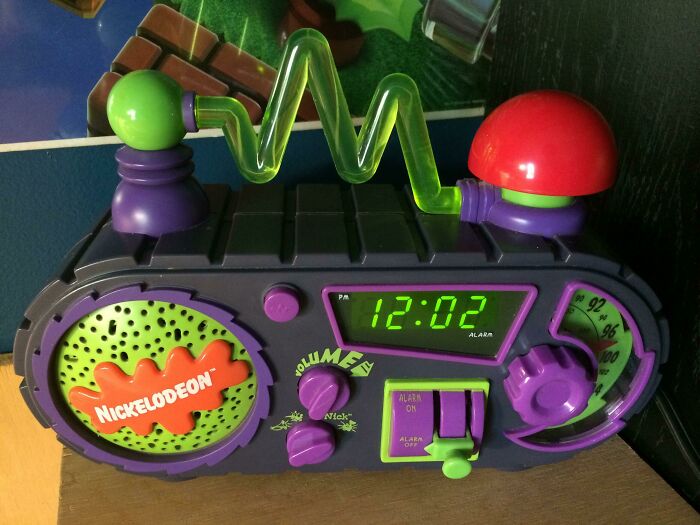 Found This Nickelodeon Alarm Clock Radio Yesterday At A Thrift Store