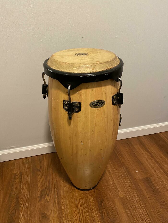 The Trash Gods Giveth! This Congo Drum Is Worth $150. I’m A Professional Musician So This Will Get Used Often!