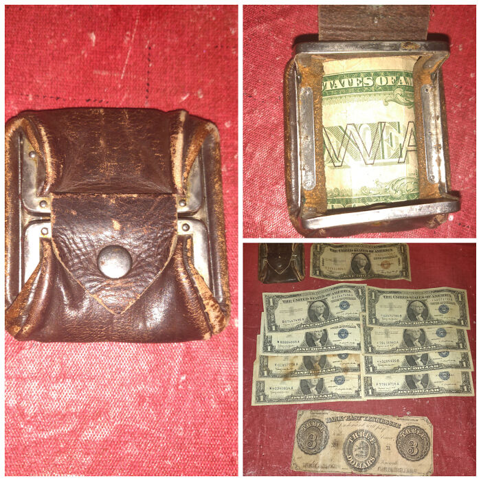 Okay I Know I've Said This Before And I Know I'll Probably Say This Again, But I Think I Just Made My Best Find. Found A Little Money Pouch With A Bunch Of Old Money In It