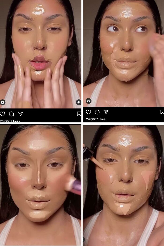 Talk About Caking It On.. Seems Like A Waste Of Foundation!