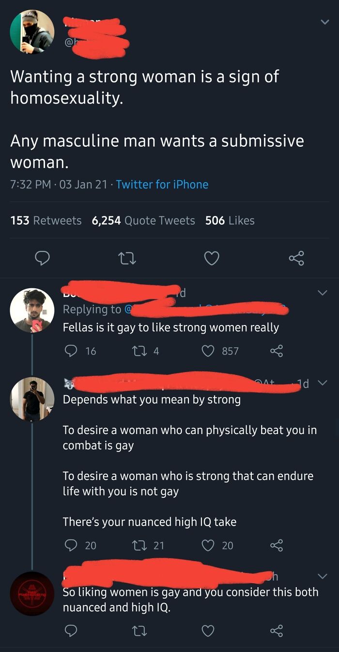 If You Want A "Strong" Woman, You're Gay!