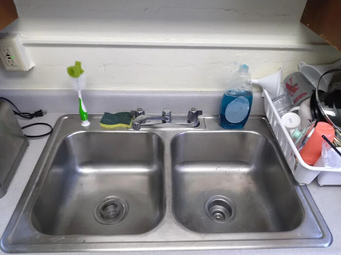 Depression Was So Bad I Couldn't Do My Dishes For Months. Today Was The First Time Both My Sinks Have Been Clean Since March. I'm So Proud Of Myself