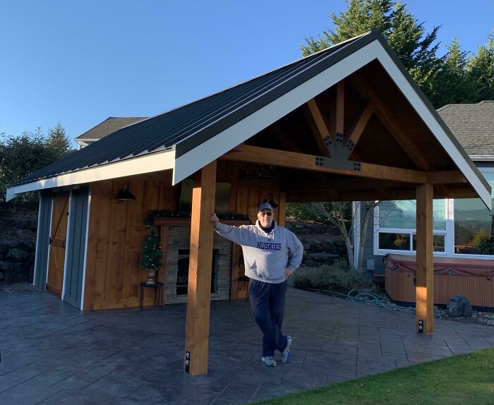 My Dad Built This Entire Shed By Himself! He Started Building It In May And Finished In November. He Is Very Proud Of It