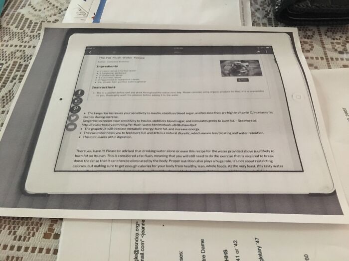 My Mom Photocopies Recipes Off Of Her iPad
