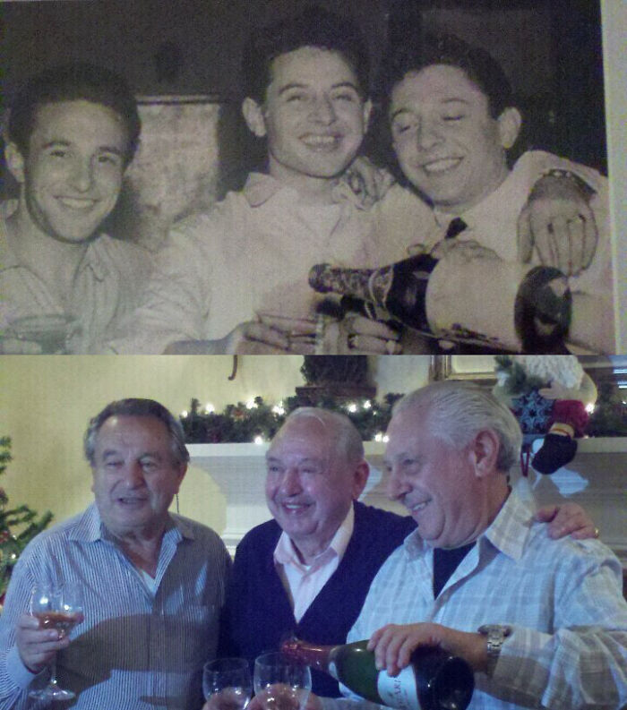 3 Brothers From Italy, Early 1960s/2011 (My Nonno Is On The Left)