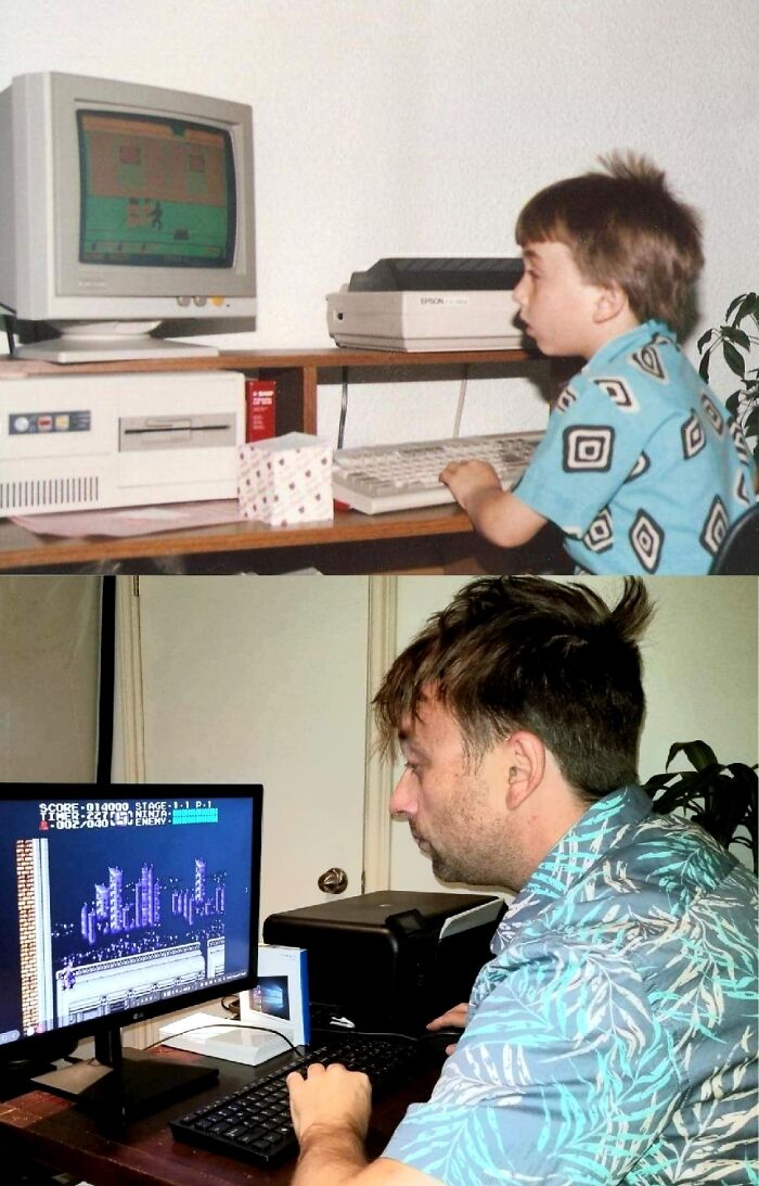 I Found An Old Pic Of Me Playing Computer Games. As It Turns Out I Haven't Changed Very Much