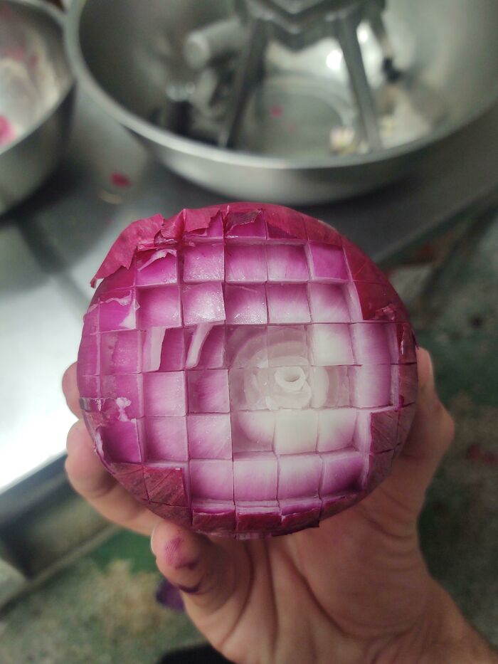 I Grabbed An Onion That Was Jammed In The Dicer