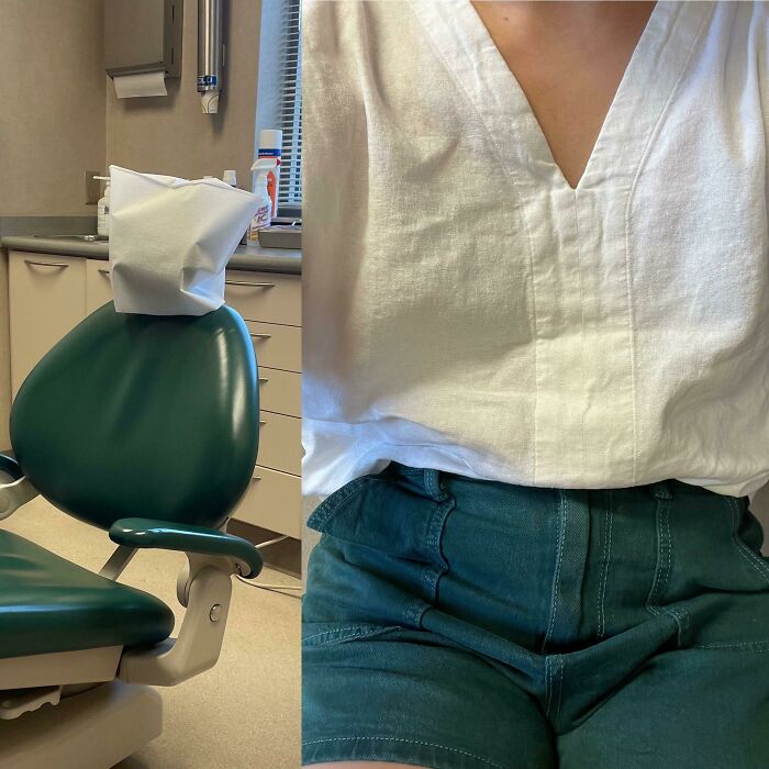 I Accidentally Dressed Like The Chair At My Dentist Appointment Today