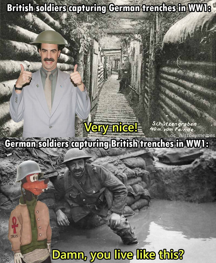 German Trenches Were Generally Nicer