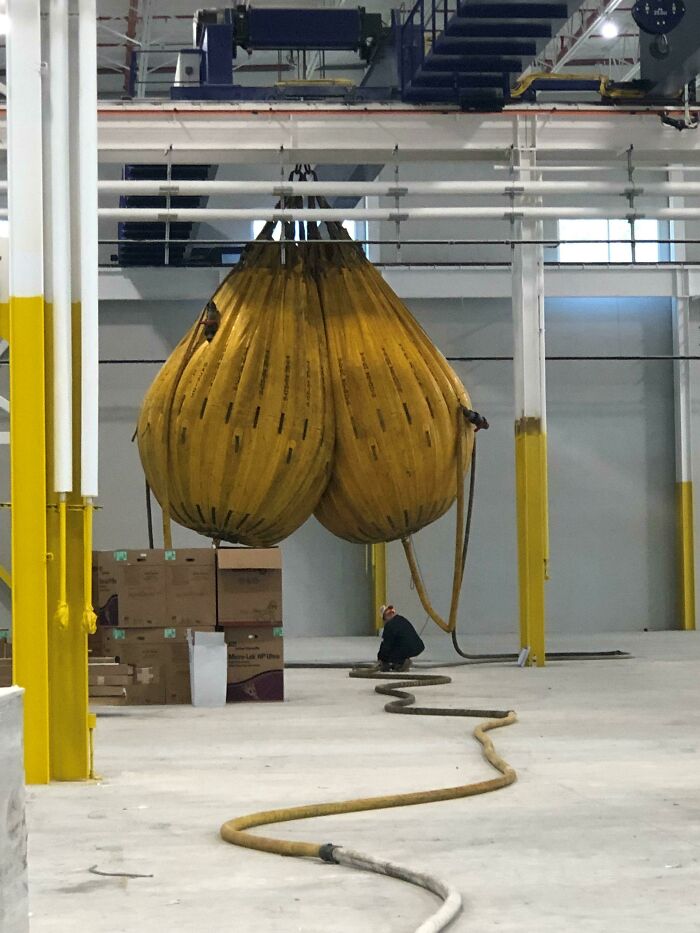To Test Large Crane Capacity We Use Giant Water Bags... Aka The Balls Of Judgment
