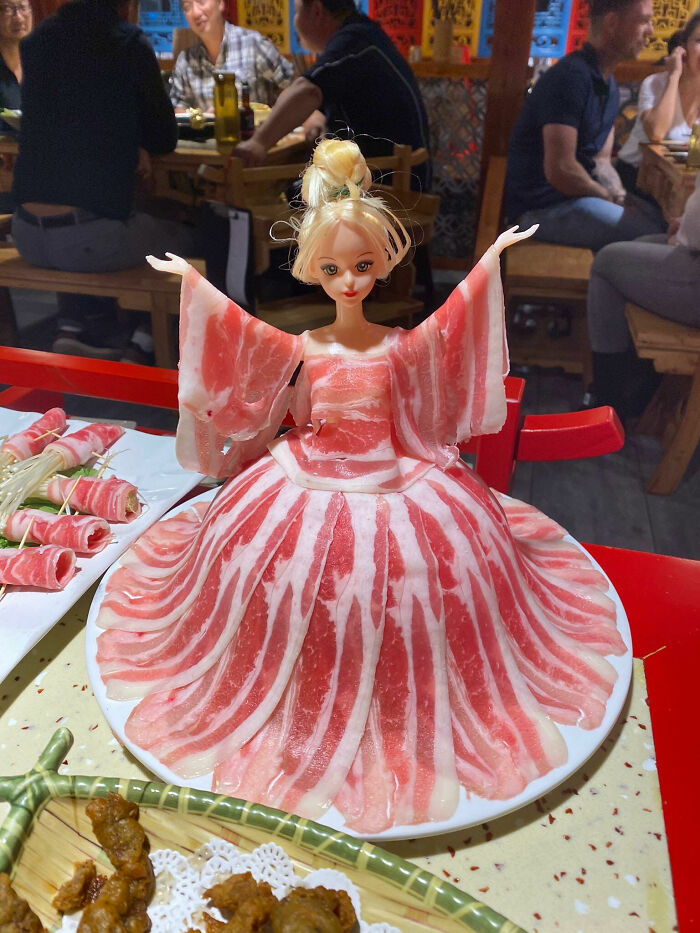 You Could Order Barbie Meat At A Chinese Hot Pot Restaurant My Sis-In-Law Went To Last Night